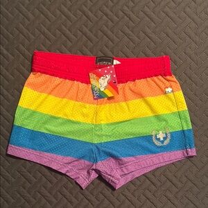 Andrew Christian Rainbow Pride Mesh Shorts size Small